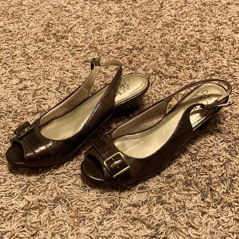 Brown Wedges with Small Heel